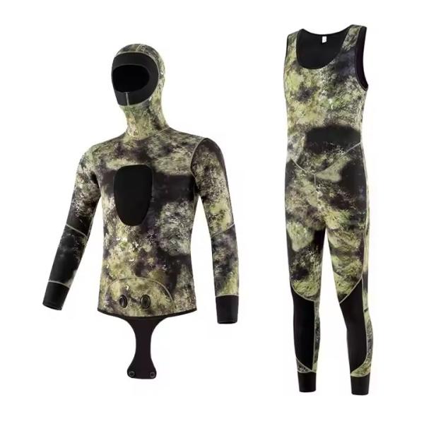 Camouflage 5mm spearfishing wetsuit Super Stretch underwater concealment For Men