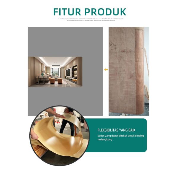 Бамбуковая деревянная панель стены внутреннего художественного оформления PVC влагостойкая