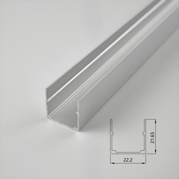 20*20 Flex Silicone Neon LED Light Accessories Width 22.2mm Height 21.65mm