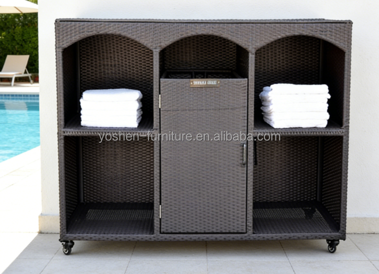 Outdoor Modern Single Hotel Towel Valet for Pool Towel Storage