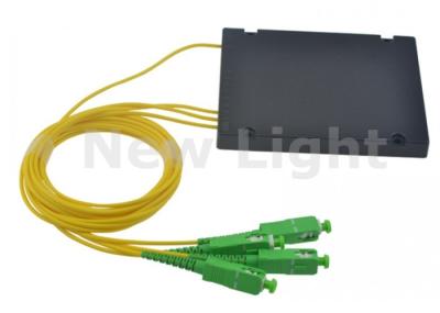 acoplador do cabo ótico de único modo do divisor da fibra ótica do PLC 1x3 com o conector do SC APC