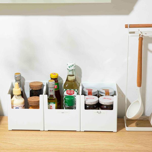 14*7*15cm Plastic Storage Organizer White Plastic Makeup Organizer