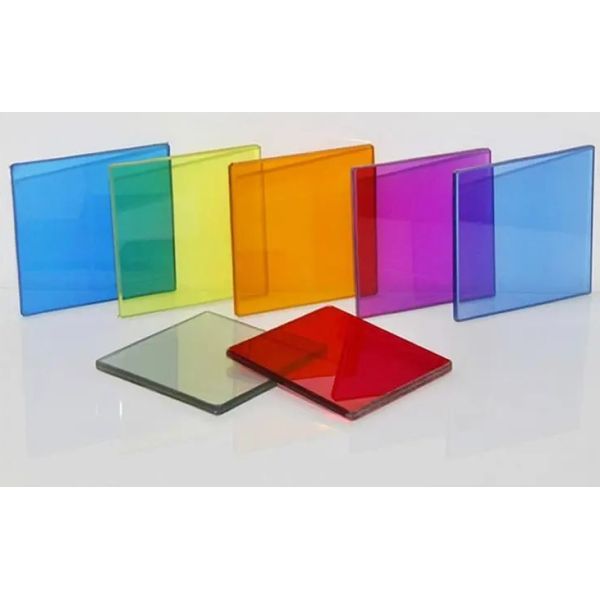 12 мм окрашенное закаленное стекло, окрашенное в синий/желтый/коричневый/зеленый и т.д.