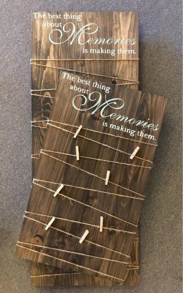 Hanging Wood Pallet Plaque Long Life Span Apply To Hotel / Wedding / Office