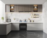 Cerezos de roble Shaker de madera sólida Riser Baño suave-cerrado gabinete de la cocina de la vanidad