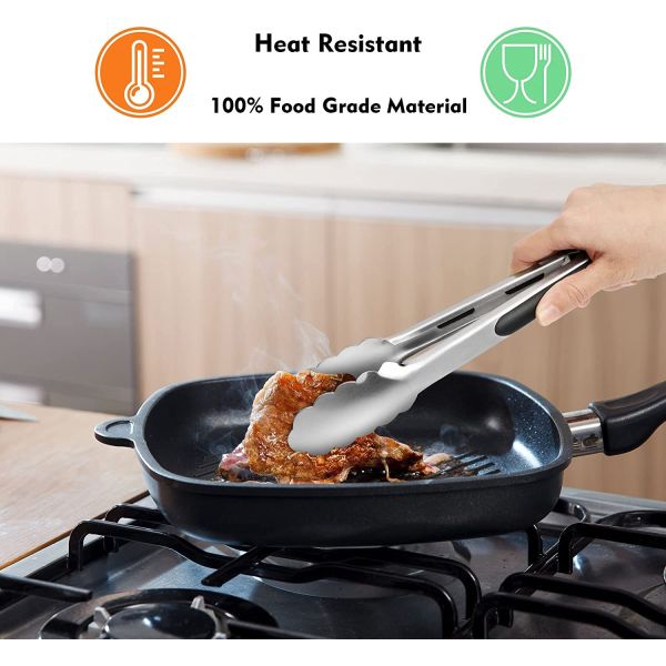 Stainless Steel Food Anti-hot Insulation Silicone Bread Clip for Durable Utensil Sets