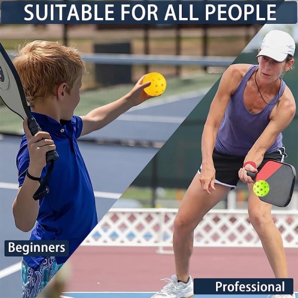 USAPA Approved Pickleball Balls with Lightweight Design and Durable Construction for Tournament Grade Play