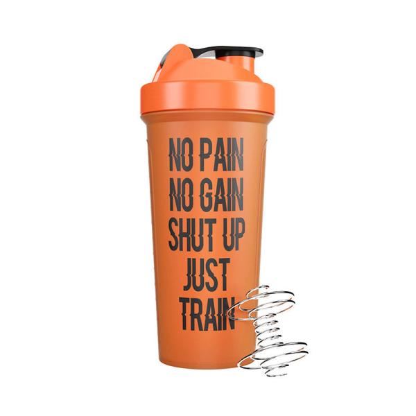 Protein Shaker Premium Gym Bottle Stainless Steel Mixer Ball Included Anti Leak Screw Top Lid