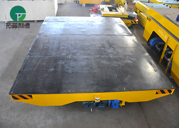 Factory large ton cargo traveling on rail cable powered transfer carts