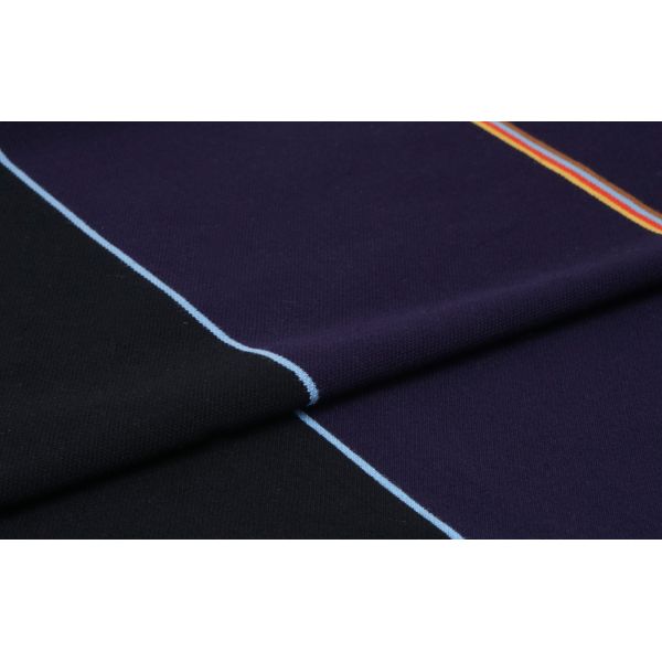 Crisp And Wear-Resistant Sweat-Wicking And Breathable Striped Knit Fabric For Polo Shirt