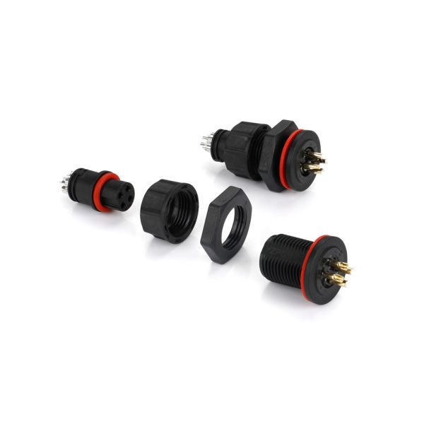 ПА9Т покрыло золотом ИП67 водоустойчивый мужской кабельный разъем М13 4 Пин