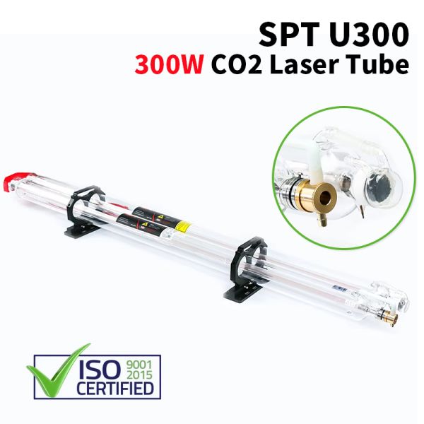 Hot Sales SPT U300 300W CO2 Laser Tube 1064nm Wavelength for High Power Laser Cutting Machine Brand New
