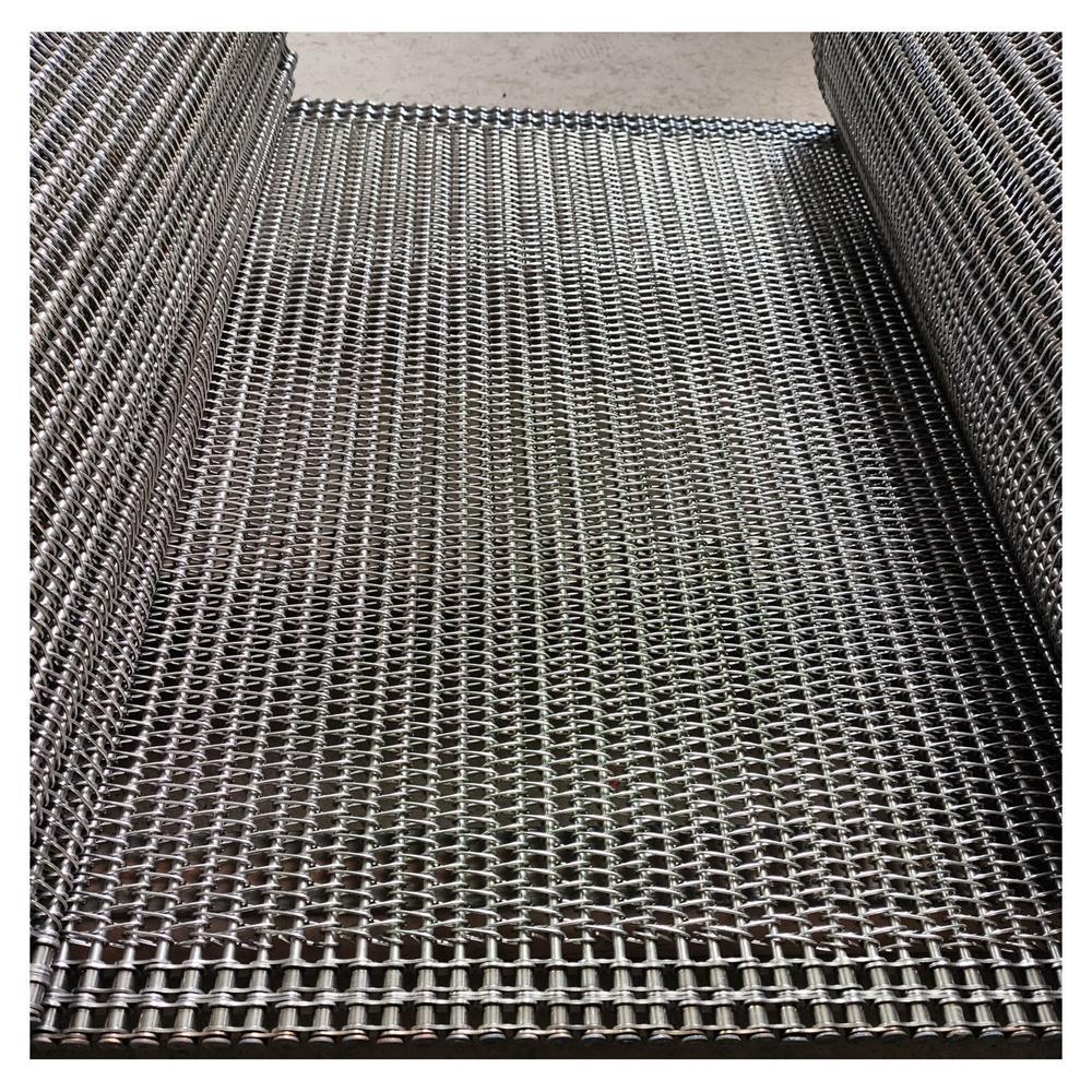 Food Grade Stainless Steel Double Balanced Weave Wire Mesh Conveyor Belt for Bread Baking Line