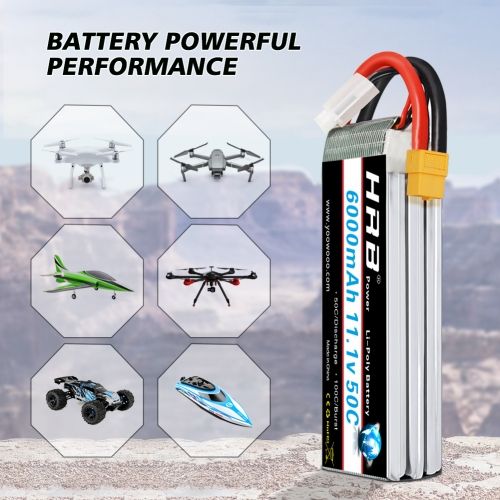 HRB 6000mah 3S 11.1V 50C Lipo Battery For RC Car