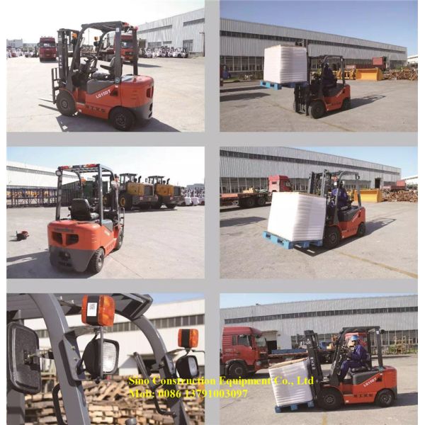 Излучение дыма высоты 3000мм Макса высокого надежного 3 грузоподъемника тонны дизельных поднимаясь низкое