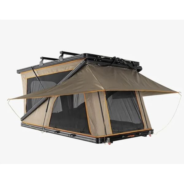 Waterproof Outdoor 4 Person All season Canvas Car Top Tent With Windows / Doors