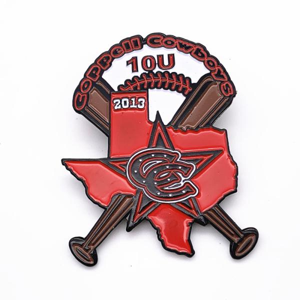 Fashion Sports Trading Pins / Metal Custom Soft Enamel Lapel Pins
