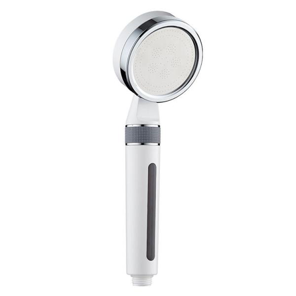 Nuevo tipo de cabeza de ducha de baño caliente con presión potente, ducha portátil con filtro de iones negativos, spray hotel spa cabeza de ducha