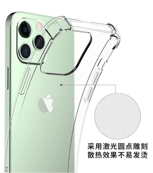Caixa de telefone móvel 1,5 mm transparente TPU Caso claro para modelos Samsung e iPhone