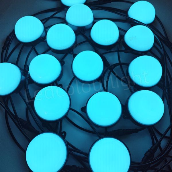 High Quality PC Base 100mm 3W DMX512 Control Addressable LED Dot Lights