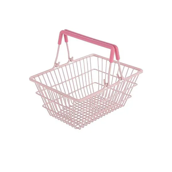 Factory custom size color stainless steel shopping basket