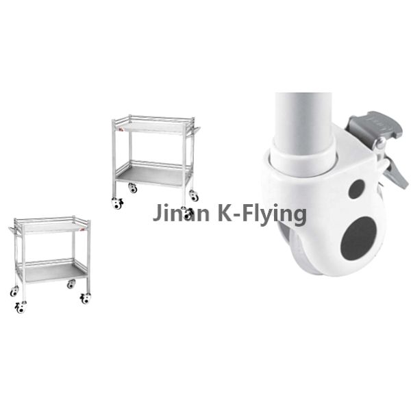 Anti Rust SS Hospital Emergency Trolley Portable