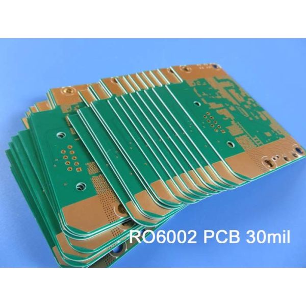30mil Rogers 6002 0.762mm DK2.94 Immersion Gold Pcb For Global Positioning System Antennas