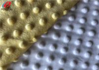 tissu 100% de Minky Dot Blanket Fabric Minky Plush de polyester de pile de 1mm