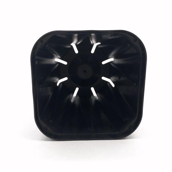 Small Flower garden plant pot square black plastic nursery pots rectangular plastic nursery pots for Agricultural greenhouse
