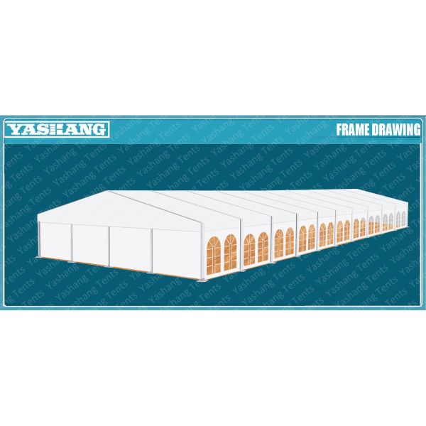 Waterproof Outdoor Event Tent Fittings Glass Wall / ABS Wall / Corrugated Sheet Wall