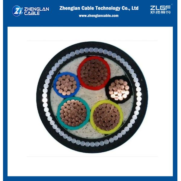 PVC изолированный PVC обшил силовой кабель 3x35+2x16sqmm SWA Armored многожильный