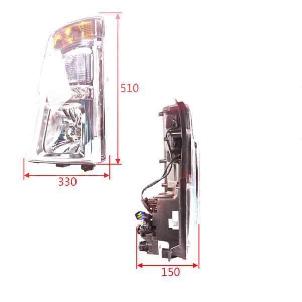 SNOTRUK HOWO High Quality 12V/24V LED Headlights New Condition Light Truck Front Light with 6000K Color Temperature