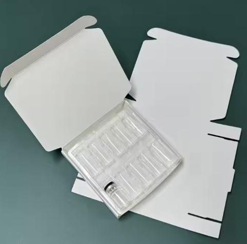 Custom Printed White Vial Packaging Box for 10pcs 2ml 3ml Bottles