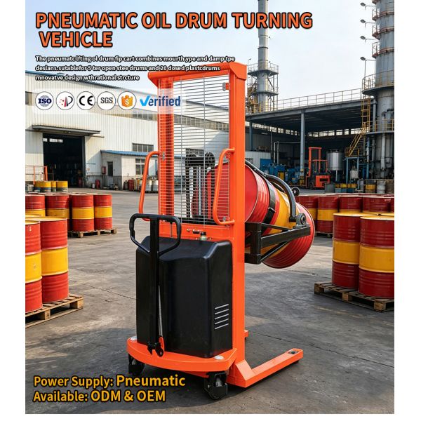 Pneumatic Drum Lift Explosive Chemical And Solvent Blending Transporter
