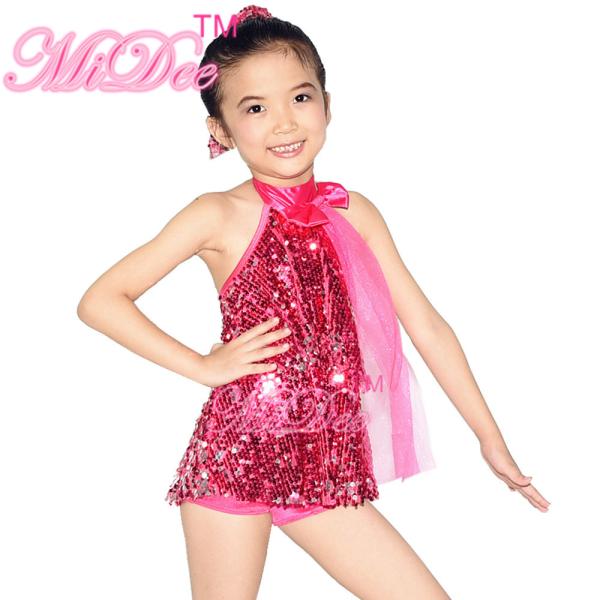 Kids Jazz & Tap Dance Costumes Short Tight Dance Pants Dress Party Dresses