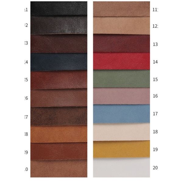 1.0mm PVC Leather For Bags Scratch Resistant Sofa Faux Leather Retro Oil Brush