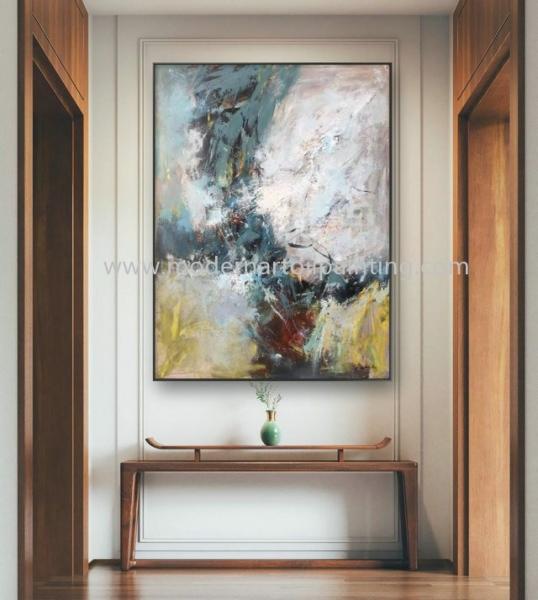 Interior Cold Abstraction Paintings 36 X 48 Inches Large Abstract Canvas Wall Art Painting