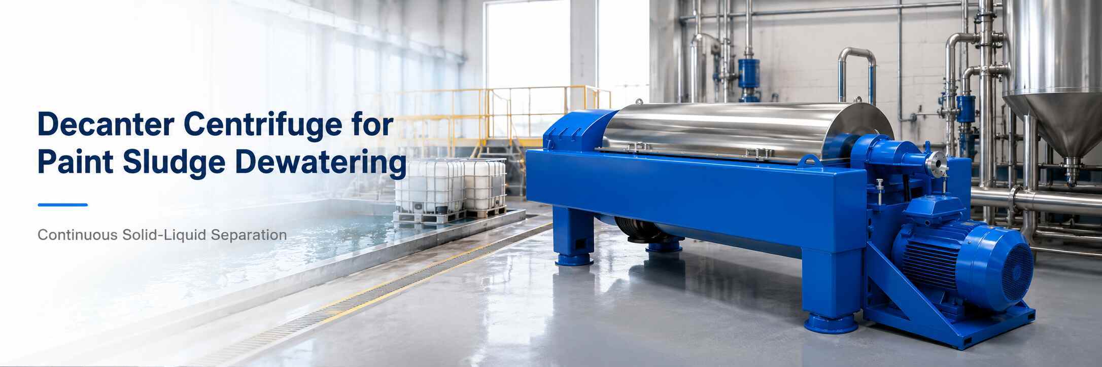 Decanter Centrifuge for Paint Sludge Dewatering