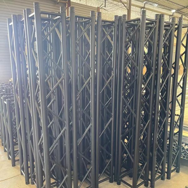 Système portable en aluminium noir pour les événements en plein air