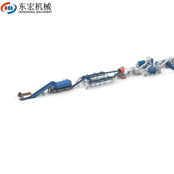 Waste Plastic Recycling Wood Chipper Shredder OCC Newspaper Cardboard Production Line