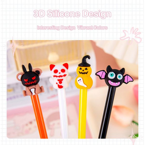 Pen créatif à thème d'Halloween avec un stylo de gel de 0,5 mm