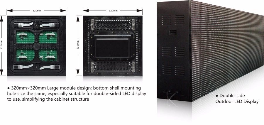 Наружный полноцветный светодиодный экран с высокой яркостью и частотой обновления 1920-3840 Гц