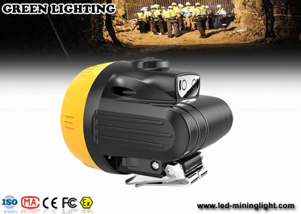 7000 Lux IP67 Led Coal Mining Lights 3.7v 18650 Li - Ion Rechargeable Battery