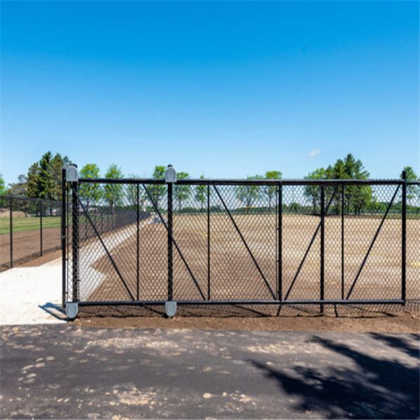 Black Pvc Coated 5 Foot Steel Chain Link Fencing Lightweight