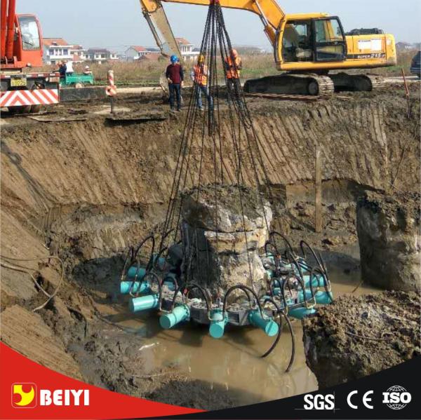 BEIYI BYMK180S-1 600mm hydraulic pile head cutter Concrete Pile Head Cutter circular round pile cutter