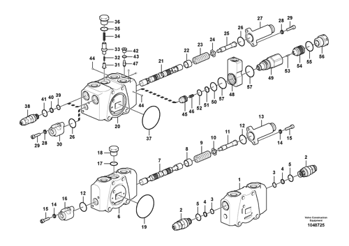 VOE14588359 VOE14588359 14588359 14588359 Гидравлический комплект уплотнения главного клапана управления для тяжелых экскаваторов Volvo EC55C EC60C