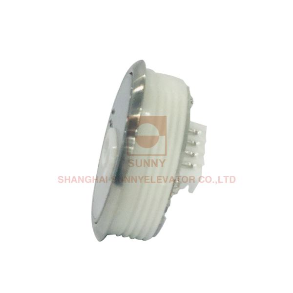 Stainless Plate Braille Elevator Buttons Φ44x18.5mm 50MA Elevator Push Button