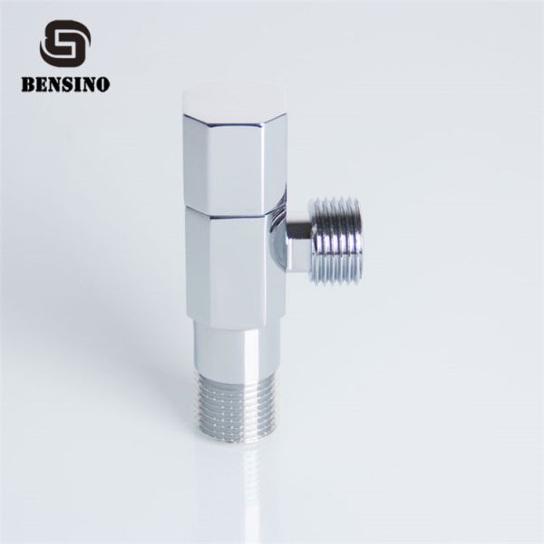 Silver Brass 145g 0.8MPA Chrome Plated Angle Valve