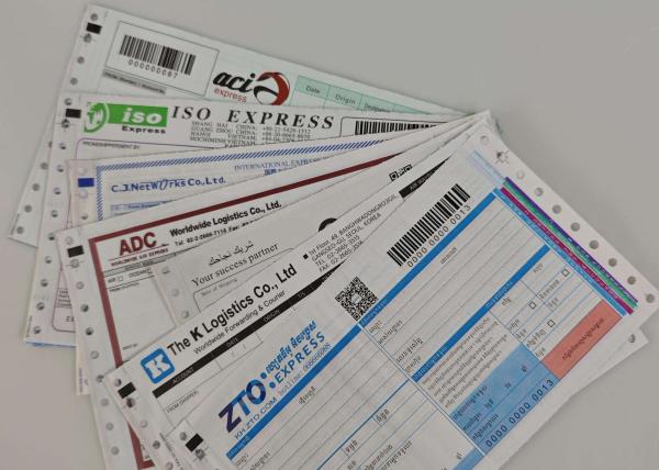 Custom Printing International Courier Air Waybill For Ups Ems Dhl Barcode