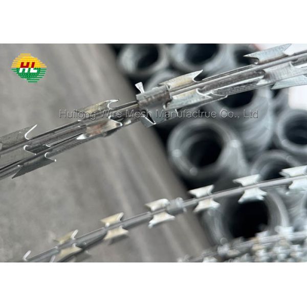 Egoza Razor Blade Fencing Wire With Sharp  Steel Blades For Maximum Deterrent Effect, Available From Razor Wire Factory